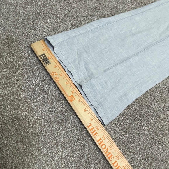 Horny toad womens wide leg pants sz 14 gray linen beachy lightweight minimalist - Picture 4 of 12